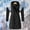 001 Black, variant on Women's Winter Windproof Warm Down Coats Waterproof Thicken Hooded fashions Puffer Jacket Detachable Sleeve Jacket