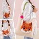 thumbnail image 3 of Zootopia Judy Hopps Bunny Reusable Tote Bag Detachable Shoulder Cute, 3 of 5
