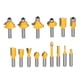 thumbnail image 1 of Juego de brocas para enrutador Jadeshay 15 piezas Carburo cementado acero al carbono, 1 of 8