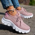 thumbnail image 3 of Women's Slip on Walking Shoes Wide Cushion Running Tennis Shoes with Arch Support Non Slip Sole Nursing Workout Gym Athletic Fashion Sneakers Pink Size 10.5, 3 of 6