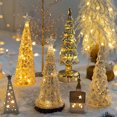 thumbnail image 4 of Mini Xmas Tree Battery Operated Christmas Table Decoration Christmas Gifts For Living Room Kitchen Fireplace Porch 10 Inches, 4 of 16