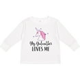 thumbnail image 3 of Inktastic Godmother Loves Me Unicorn Girls Girls Long Sleeve Toddler T-Shirt, 3 of 5