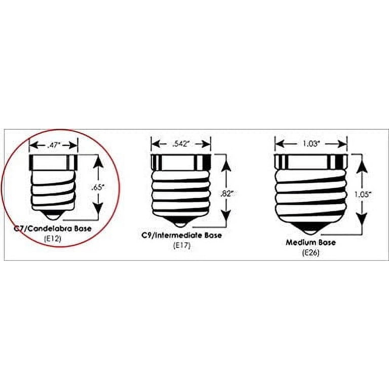 Blue & White Flame Tip Bulbs - 12 Pack for Menorahs photo 5