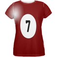 thumbnail image 1 of Halloween Billiard Pool Ball Seven Costume Womens T Shirt, 1 of 2