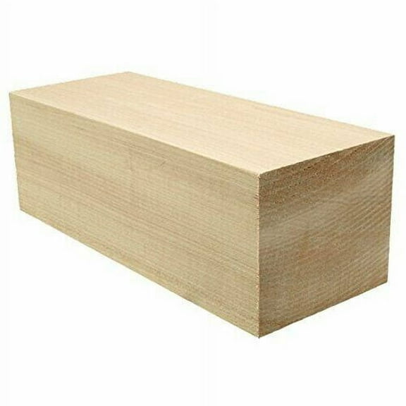 Basswood Carving Blocks - 2" x 2" x 6" (1 Piece) Whitlling Blocks | Carving Blocks Kit | DIY Carving Blocks | Natural Whittling Blocks Unfinished Wood Blocks Smooth Surface for DIY Carving