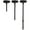 Black, variant on Progress Lighting, Stem Kit, 1 Light, Pendant, Antique Bronze, No Shade, Material: Aluminum, Finish Color: White, Width: 5", Height: 18"
