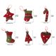 thumbnail image 2 of Observaciones para realizar pedidos: 6 piezas en un paquete Suministros de decoración navideña colgantes para árboles de Navidad calcetines navideños creativos muletas ANGGREK  Otros, 2 of 8