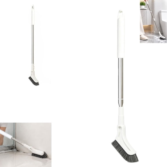 ALOEWXXR Cleaning Brush with Extendable Long Handle, Stiff Bristle Floor Scrub Brush for Bathroom Tile Grout
