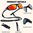 thumbnail image 4 of Bocaoying 3 Pairs Polarized Sports Sunglasses for Men Women, UV400 Protection Sunglasses with 3 lanyards, Lightweight Wrap Around Sun Glasses for Cycling Running Driving Fishing Golf, 4 of 7