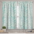 thumbnail image 2 of Ambesonne Romantic Valance & Curtain, Old Fashion Minimalist, 55"x30", Teal Slate Blue, 2 of 6