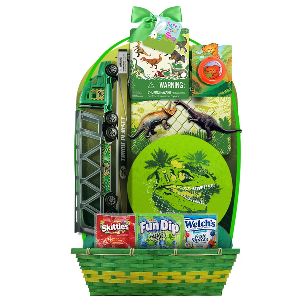 Dino with Ball and Candies Easter Basket