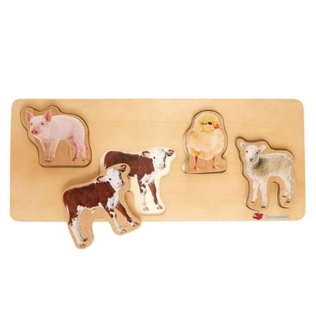 UPC: 0191487009027 | Excellerations Toddler Photo Puzzles- Farm Animals