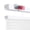 PeelMount TDBU Shades - White, variant on Regal Estate No Tools No Drill Cordless 1" Magnet Top Down Bottom Up Cellular Shades for Metal Steel Doors, QuickInsta MagMount Shades 25"W x 72"H, White