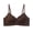 Coffee, variant on Alun Deep V-Neck Wireless Bras for Women No Underwire Seamless Soft Support Thin Cup Bra Fashion Breathable Antibiosis Light Lift Comfort for Everyday Wear Light Gray XL