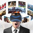 thumbnail image 5 of Auriculares Vr compatibles con gafas universales de realidad virtual: reproduzca sus mejores juegos móviles, películas 360 con nuevas gafas Vr 3D suaves y cómodas, Bl, 5 of 5