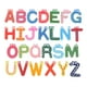 thumbnail image 1 of EeaseMX Juego de 26 imanes para nevera con letras del alfabeto de la A a la Z de madera de dibujos animados de colores, pegatinas magnéticas, juguetes de aprendizaje para niños., 1 of 7