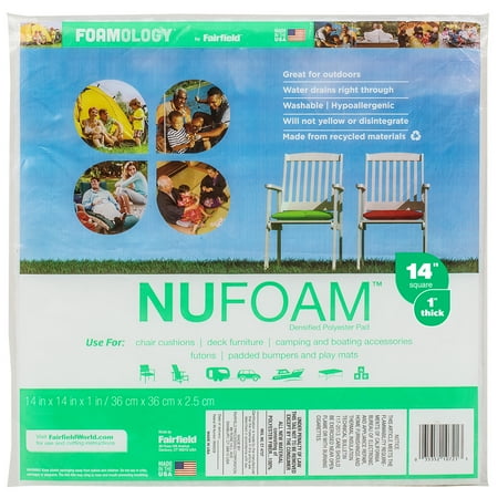 UPC: 0035352107275 | Poly-Fil® Nufoam™ Pad By Fairfield™ 14 X 14 Pad X 1 Thick White