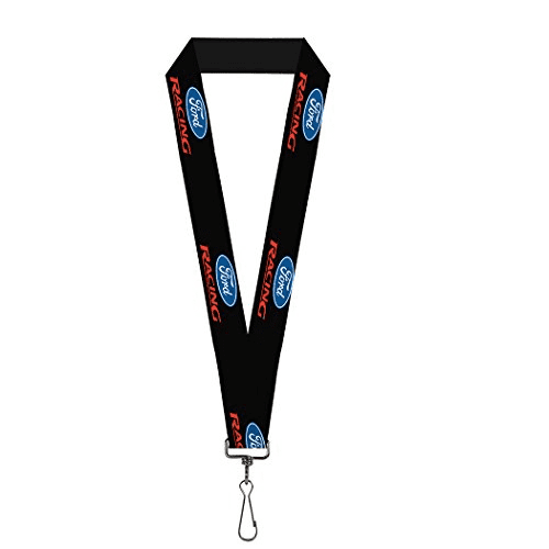 Ford Motors Lanyard - Ford Racing Logo Repeat Black/White/Red - Walmart ...