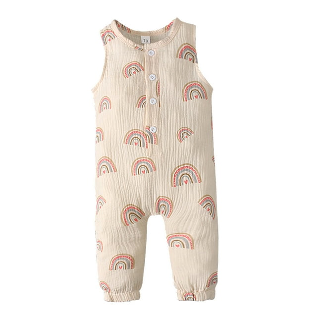 YOUSNH Ensembles en Coton Combinaison de Jeu Vêtements Barboteuse Sans Manches Pyjama Imprimé Dessin Animé Filles Sommeil Barboteuse Garçons Barboteuse et Combinaison Garçons Justaucorps Rouges 2 Ans