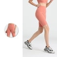 thumbnail image 2 of Work Out Shorts Gym for Solid Color Yoga Sports Tight Shorts, 2 of 5