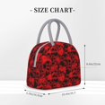thumbnail image 2 of Disketp Red Skulls 3 Bolsa Térmica para Almuerzo, Lonchera con Abertura Amplia y Gran Capacidad, Organizador Reutilizable para Mujeres, Hombres y Adultos, 2 of 6
