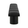 thumbnail image 5 of Meridian Furniture Pavilion Black Boucle Fabric Bench, 5 of 6