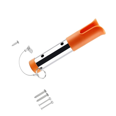 WINDLAND Single Hole Metal Fishing Boats Rod Holder with Screw Kayak Fishing Rod Holder