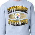 thumbnail image 3 of Men's Starter Heather Gray Pittsburgh Steelers Team Grit Graphic Fleece Pullover Sweatshirt, 3 of 3