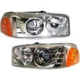 thumbnail image 4 of CAPA For GMC Yukon XL Denali Headlight Headlamp Head Light Lamp LH+RH Set PAIR, 4 of 5