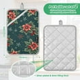 thumbnail image 6 of Yayeee Pot Holders Kitchen Heat Resistant with Pocket 7"x9.8" Cotton Oven Cooking Hot Pads, Floral Christmas, 6 of 7