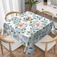 thumbnail image 1 of Blue Green Floral Square Tablecloth 54x54 Inch Hydrangea Flower Table Cloth Spring Summer Holiday Table Covers Polyester Indoor Outdoor Farmhouse Tablecloths for Kitchen Dining Party Picnic, 1 of 7