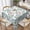 Hydrangea Floral, variant on Easter Checkered Round Tablecloth 70 Inch Colorful Buffalo Plaid Round Table Cloth Gingham Spring Holiday Table Covers Polyester Indoor Outdoor Tablecloths for Kitchen Dining Picnic Party