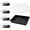 Black, variant on RibRave [Thick Plastic] 3-Set Strong Seed Starter Trays with 5" Humidity Domes for Seed Starting, Germination, Seedling Propagation & Plant Growing, Holds 144 Cells in Total