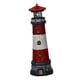thumbnail image 3 of Estatuilla de faro con luz solar decoración exterior impermeable 360 Blusa roja, 3 of 8