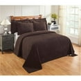thumbnail image 1 of Better Trends Jullian Collection Cotton Chenille Bedspread Twin Size Chocolate, 1 of 3