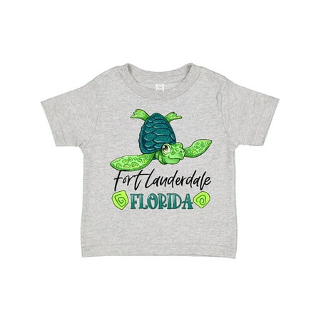 

Inktastic Fort Lauderdale Florida Happy Sea Turtle Boys or Girls Toddler T-Shirt