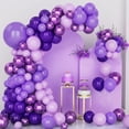 thumbnail image 1 of Kit Arche de Ballons Violets pour Décorations d'Anniversaire et de Fête pour Filles, 1 of 5
