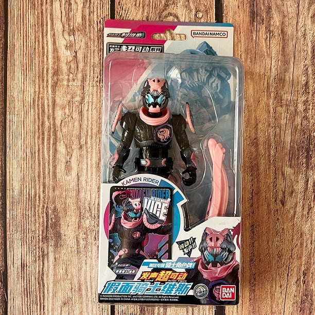 Bandai-figura DE ACCIÓN DE Shfiguarts Kamen Rider, Revi Rex, Genoma, articulaciones movibles, modelo de colección de Anime, juguetes para niños Gong Bohan LED