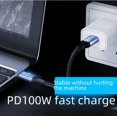 thumbnail image 3 of Pantalla de proyección de carga rápida de 100 W, 20 V, 5 A, línea de datos C a C, transmisión Lightning de 4 K a 60 Hz, 20 Gbps, pantalla dividida para computadora de 3 m, 3 of 4