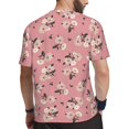 thumbnail image 2 of Rocae Rose Flowers for Men's Mesh Quick-Dry Short Sleeve Workout T-Shirt,Mens Crew Neck Tee Lightweight Soft Classic T Shirts X-Small, 2 of 9