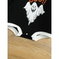 thumbnail image 6 of Hirigin Baby Halloween Romper, Long Sleeve Round Neck Ghost Print Bodysuit, 6 of 9