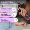 thumbnail image 2 of Fine Mist Spray Bottles 8 OZ, Empty Refillable Containers - Essential Oils, Disinfectant Spray, Water (Pack of 3, Black), 2 of 8