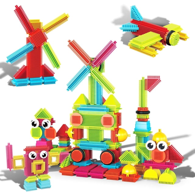 Bloques de Construcción Tipo Erizo PicassoTiles PTB112 Juego Educativo STEM 112 Piezas