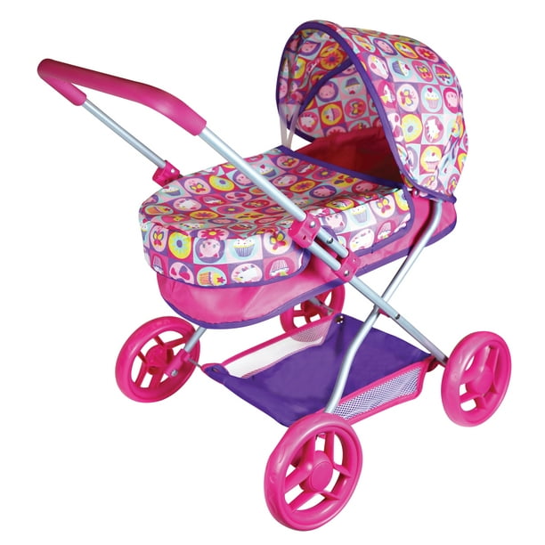 Lissi My First Baby Doll Pram Fits Dolls Up To 18" Tall