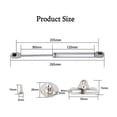 thumbnail image 2 of Vérins à Gaz Hydrauliques pour Levage de Porte Armoire Meuble Cuisine Amortisseur Charniè, 150N/15kg 270 mm, Lote de 2,, 2 of 5