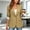 Khaki, variant on Striped Cuff Patchwork Blazer for Women,Slim Fit Notched Lapel One Button Suit Jacket,Euro-American Style Office Casual Lightweight Cardigan Coat for Spring Fall Commute Red XL