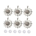 thumbnail image 4 of SWETRACE 10Jgo Accesorios Funcionales De Flores En Plata Para Artesanías Creativas, 4 of 8