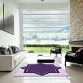 thumbnail image 6 of Ahgly Company Indoor Round Patterned Purple Iris Purple Area Rugs, 6' Round, 6 of 6