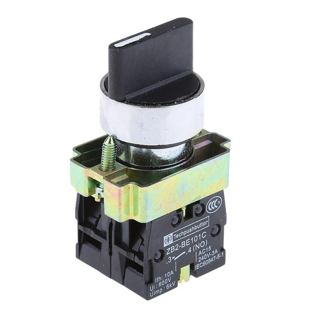 Interruptor Selector Giratorio Perfecl 3 Posiciones 22 mm 2 NO