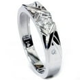 thumbnail image 3 of Pompeii Mens Diamond Cross Ring 14K White Gold (H/I,I1-I2), 3 of 7